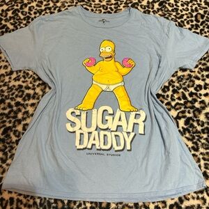 Universal Light Blue Cotton Tee